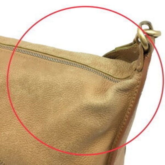 CHANEL Coco Mark One Shoulder Bag Lambskin Camel Color Brown - Picture 10 of 16